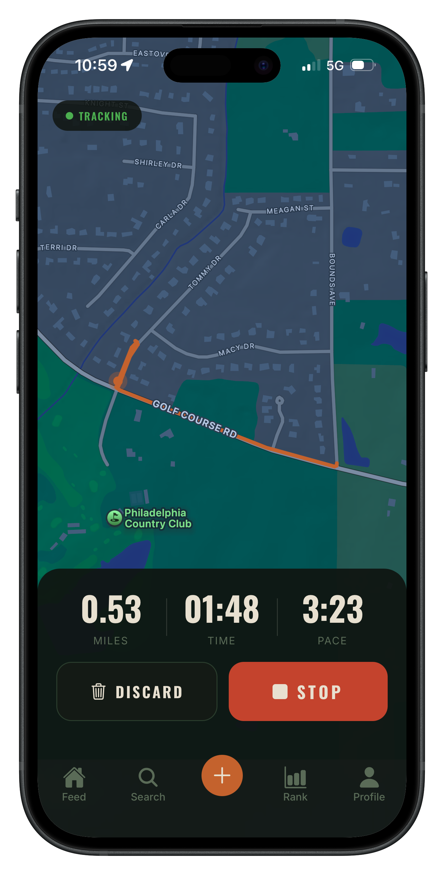 RuckON GPS tracking